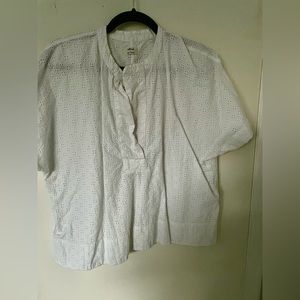 Large Wilfred cropped white top